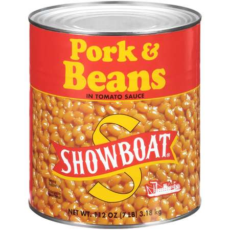 SHOWBOAT Showboat Pork & Beans Can 112 oz., PK6 02849